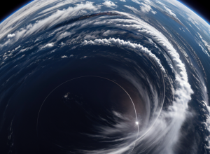 Imagini spectaculoase din spațiu: Mega-uraganul "Erin" se apropie de Coasta de Est a SUA