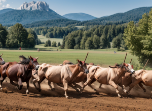 Rodeo Bavarez: Mii de spectatori au vibrat la cursele de boi din Haunshofen