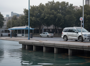 Șoferiță senioră, beată la volan, a scufundat un SUV după ce a avariat o stație de biciclete
