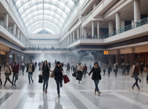 Panică și evacuare: Fum și foc într-un mall din Bangkok, Thailanda