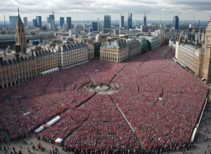 Marea Britanie la punctul de fierbere: Fostul huligan Tommy Robinson mobilizează sute de mii la proteste anti-migrație în Londra