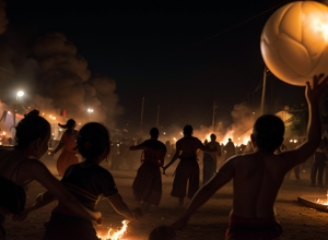 El Salvador: Un sat se transformă într-un infern de foc la Festivalul Bilelor Incendiare