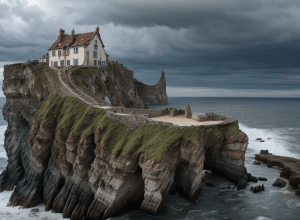 Drama unei văduve de 88 de ani: Marea îi înghite casa metru cu metru pe coasta Marii Britanii