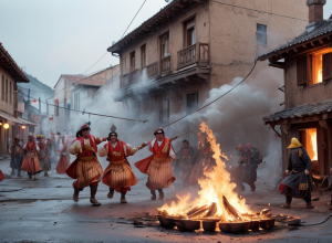 Infern de foc în El Salvador: Un sat întreg s-a transformat într-un spectacol incendiar la festivalul tradițional