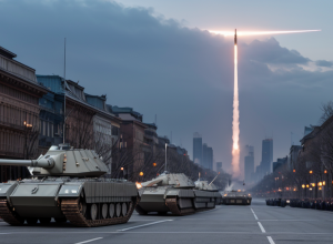 Parada militară grandioasă din China: Rachete hipersonice, tancuri și alianța geopolitică Xi, Putin și Kim