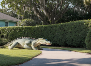 Alertă cu aligator în Florida: Poliția a capturat reptila evadată dintr-o grădină rezidențială