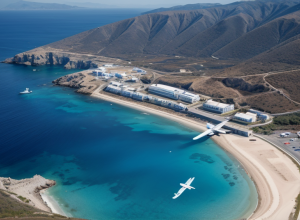 Incidente periculoase pe Skiathos: Jetul de la turbina avionului a aruncat copii în mare