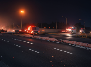 Trei morți într-un accident teribil în Germania: Audi și VW au luat foc pe autostrada A6