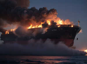 Incident cu "flotila Greta" pentru Gaza: Nava cu ajutoare umanitare a luat foc după un presupus atac cu dronă