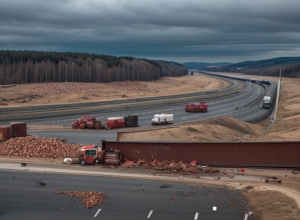 Accident grav pe autostrada A7: TIR-uri încărcate cu deșeuri de carne și cremă de ciocolată au blocat traficul lângă Fulda