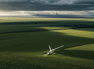 Dezastru în Germania: Capul unei turbine eoliene de 125 de metri s-a prăbușit pe un câmp