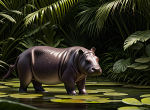 O "bombă" de 28 de kilograme de drăgălășenie: Un nou hipopotam pitic s-a născut la Grădina Zoologică din Berlin