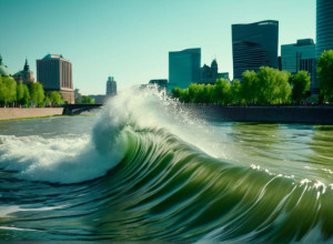 Munchen: Valul legendar Eisbach a fost readus la viață printr-o operațiune secretă