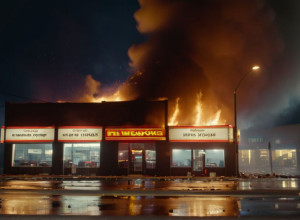 Incendiu major într-un magazin Tedi din Krefeld: Clientă în stare critică, clădirea distrusă