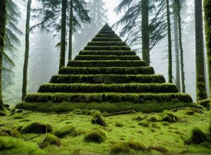 Piramida misterioasă descoperită într-o pădure germană: imagini spectaculoase cu drona