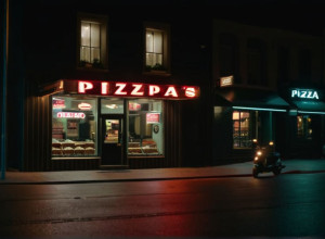 Jaf armat la o pizzerie din Hamburg: Hoțul a fugit cu un scuter electric