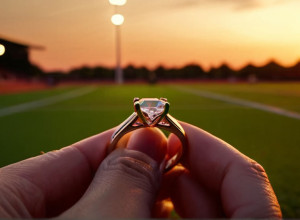 Campioana Mondială Anna Hall și starul NFL Darius Slayton s-au logodit pe pista unde s-au cunoscut