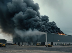 Incendiu major în Spree-Neiße: un depozit a luat foc, doi angajați răniți