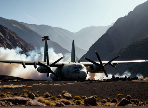 Avion militar C-130 cu 20 de persoane la bord s-a prăbușit în Georgia