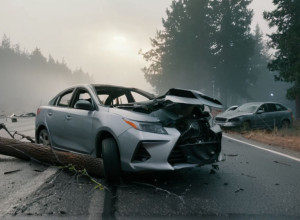 Accident teribil în Berlin: Șoferul a murit după ce a intrat cu 200 km/h într-un copac