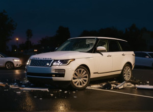 Atac brutal în trafic: Range Rover a lovit o Toyota Prius, apoi a urmat jaful