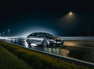 Hoții de mașini au fugit după ce au avariat un BMW furat pe autostrada A5