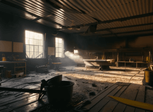 Incendiu puternic într-un atelier din Germania: Un bărbat de 65 de ani, rănit grav