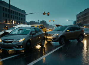 Accident în masă la Sankt Petersburg: Un șofer vitezoman a trecut pe roșu și a lovit 8 mașini