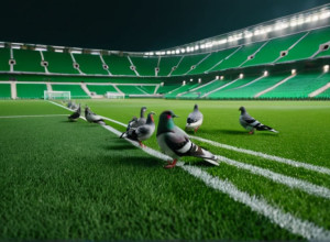 RB Leipzig se luptă cu o invazie de porumbei pe Red Bull Arena