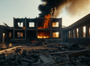 Grădinița "Villa Kunterbunt" distrusă de incendiu: pagube de 1,5 milioane de euro