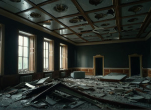 Hoțul s-a prăbușit de două ori prin tavanul unei săli de jocuri în Germania, fugind de poliție