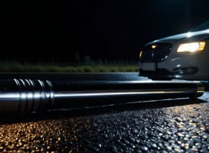 Șofer de 18 ani oprit de poliție în Germania: Avea un baston telescopic