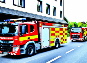 Pompierii din Paderborn au salvat o femeie în vârstă dintr-un apartament plin de fum