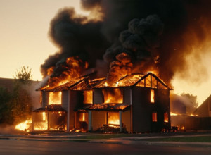 Incendiu periculos în Köln: Artificii ilegale au explodat într-o casă în flăcări