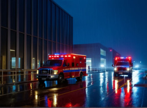 Poliția păzește spitalul cu arme automate după un schimb de focuri în Pinneberg