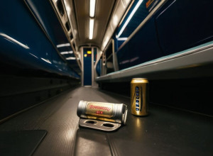 Pasager beat în trenul S8 din Mainz: bărbat a tras frâna de urgență și a aruncat o doză de bere în controlor.