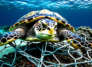 Broască țestoasă marină, salvată dintr-o capcană mortală în largul Floridei