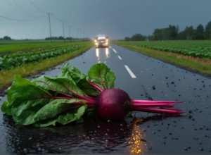Miracol în Germania: Șofer supraviețuiește unui accident frontal cu un camion de sfeclă, mașina sa fiind distrusă