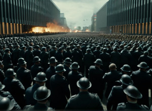 Ciocniri violente în Gießen: Aproximativ 2000 de persoane mascate au atacat poliția