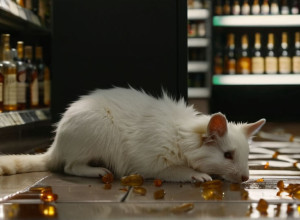 Ratonul beat a adormit lângă toaletă după ce a devastat un magazin de băuturi în Virginia