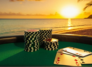 Starul NFL Austin Ekeler joacă poker la Bahamas la World Series of Poker