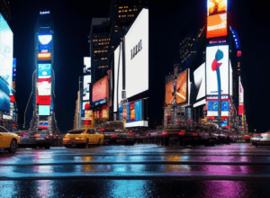 Kim Kardashian, mai mare ca niciodată: O apariție XXL pe Times Square atrage toate privirile