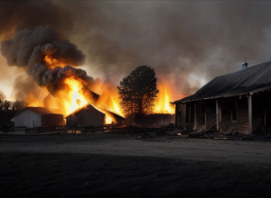Incendiu devastator la o fermă din Unna: Cai pier în flăcări, alertă maximă pentru pompieri