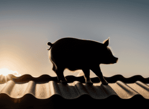 Salvare Inedită în Oldisleben: Pompierii Eliberează un Porc de pe Acoperișul unei Garaje