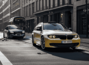 Accident la Mannheim: BMW se izbește de tramvai – Pagube semnificative, dar fără victime