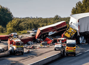 Accident pe A7: Camion răsturnat blochează autostrada - Actualizări