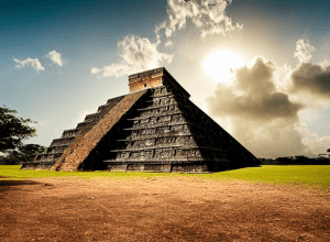 Turist german sfidează legea: urcă pe Templul Maya din Chichen Itza!