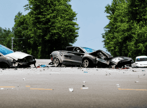 Accident la Lübeck: Audi lovește Ford parcat
