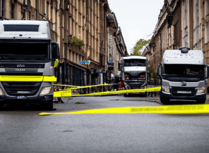 Accident în Hamburg: Pieton grav rănit de camion