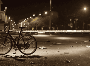 Rahden: Biciclist beat a lovit un Peugeot și a fugit